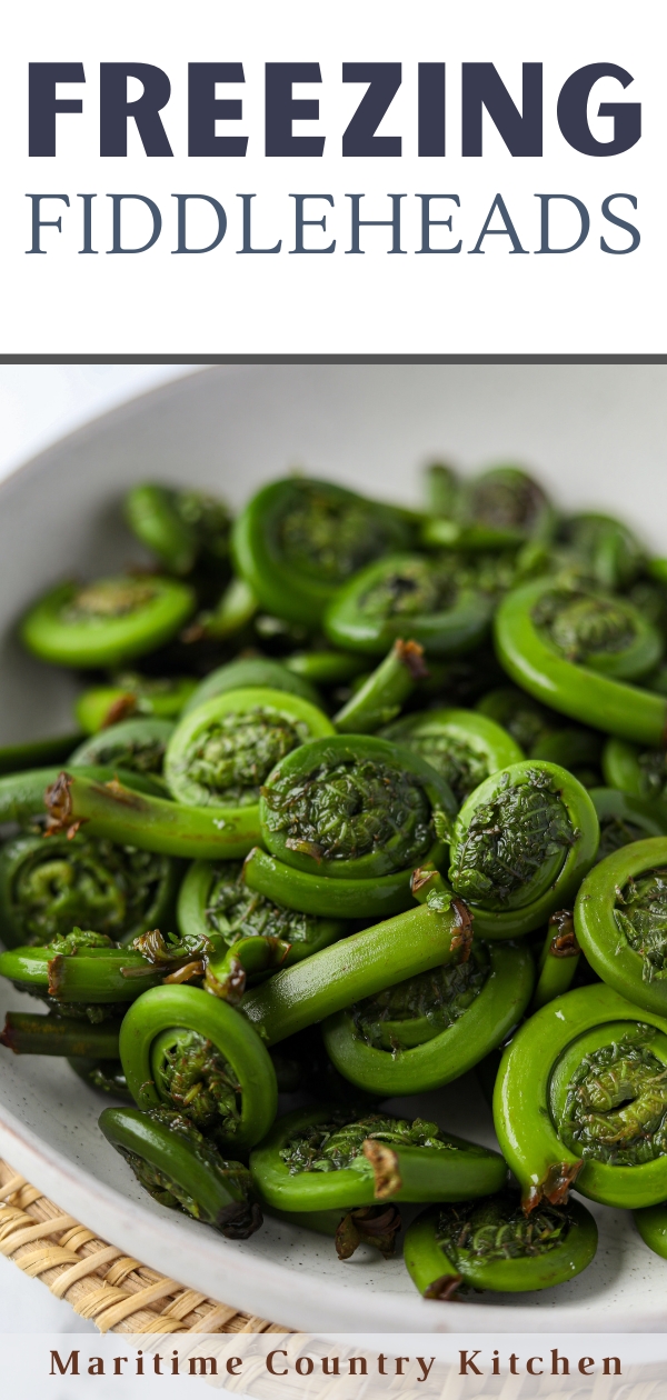 A bowl of fiddleheads.