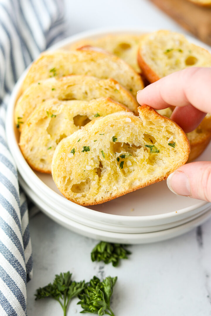 Toasted Baguette Slices (How to Make Crostini)