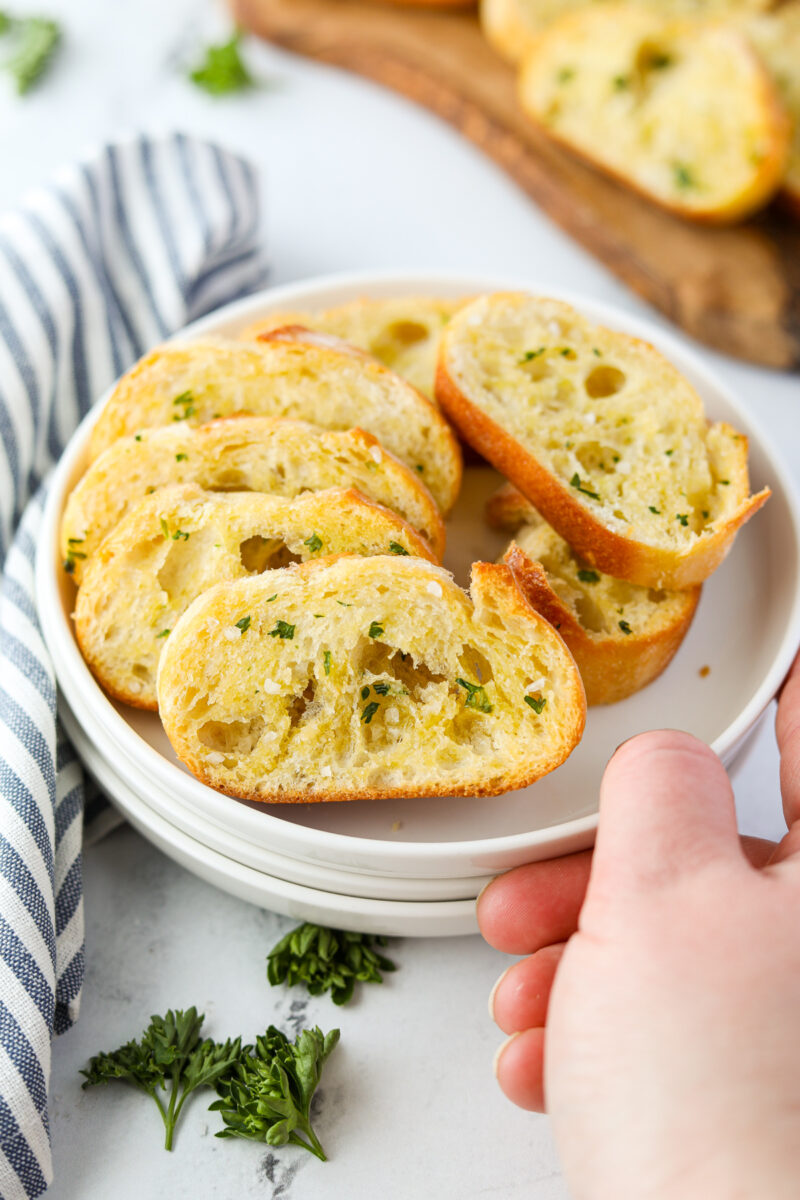 Toasted Baguette Slices (How to Make Crostini)